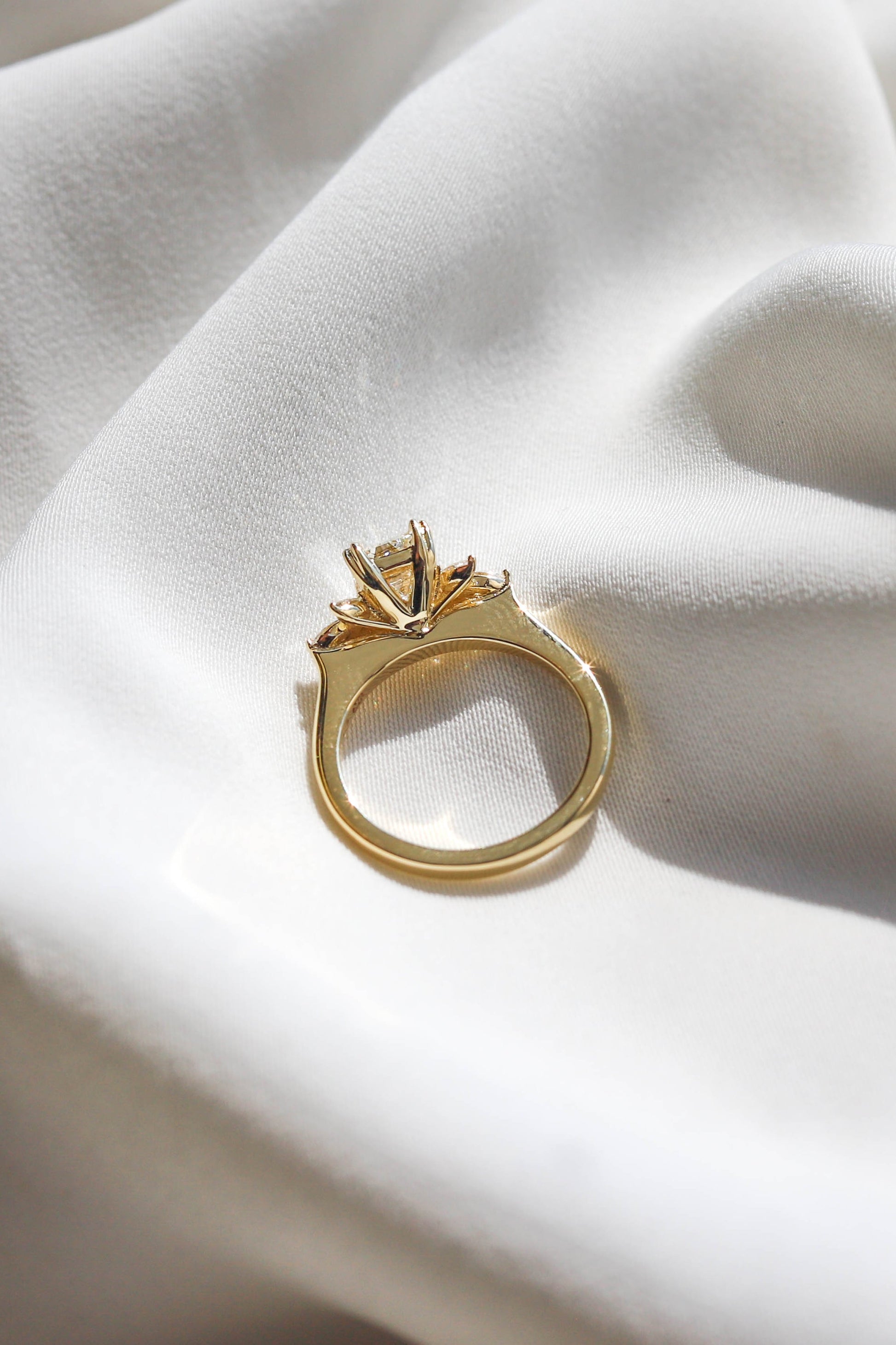 2 CT Round Three Stones Lab Grown Diamond Engagement Ring