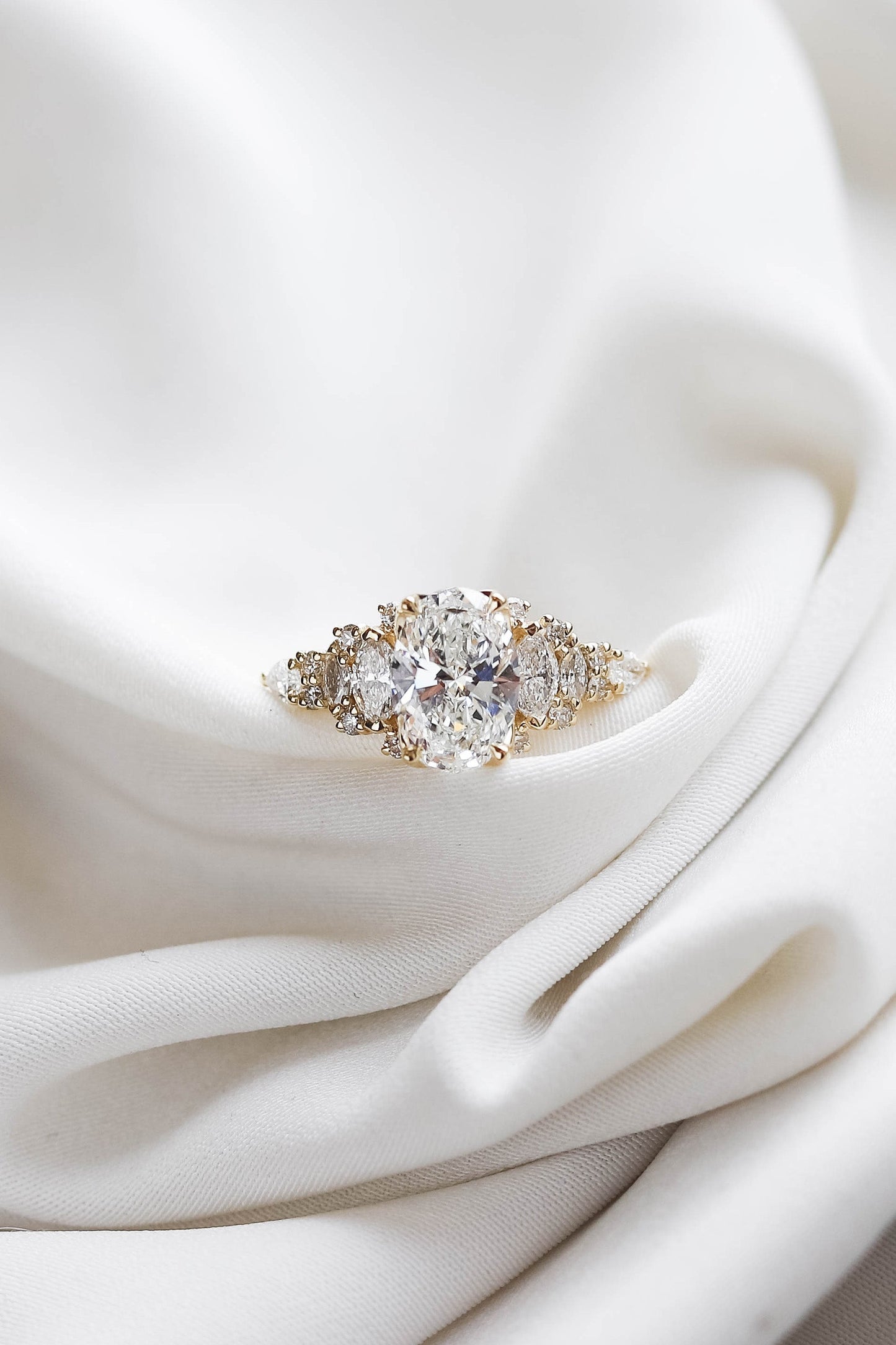 2 CT Round Three Stones Lab Grown Diamond Engagement Ring