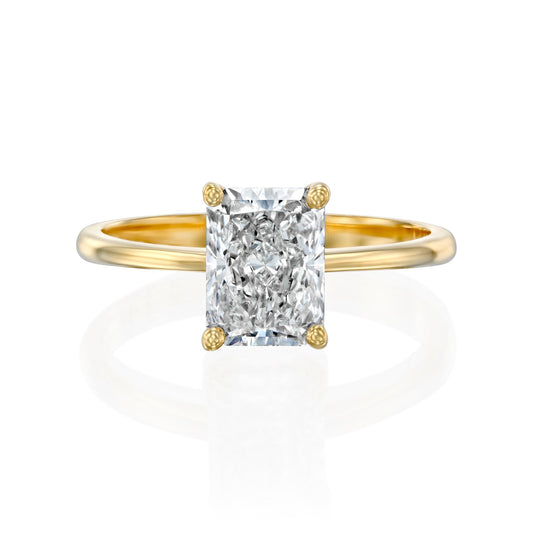 2 CT Round Three Stones Lab Grown Diamond Engagement Ring
