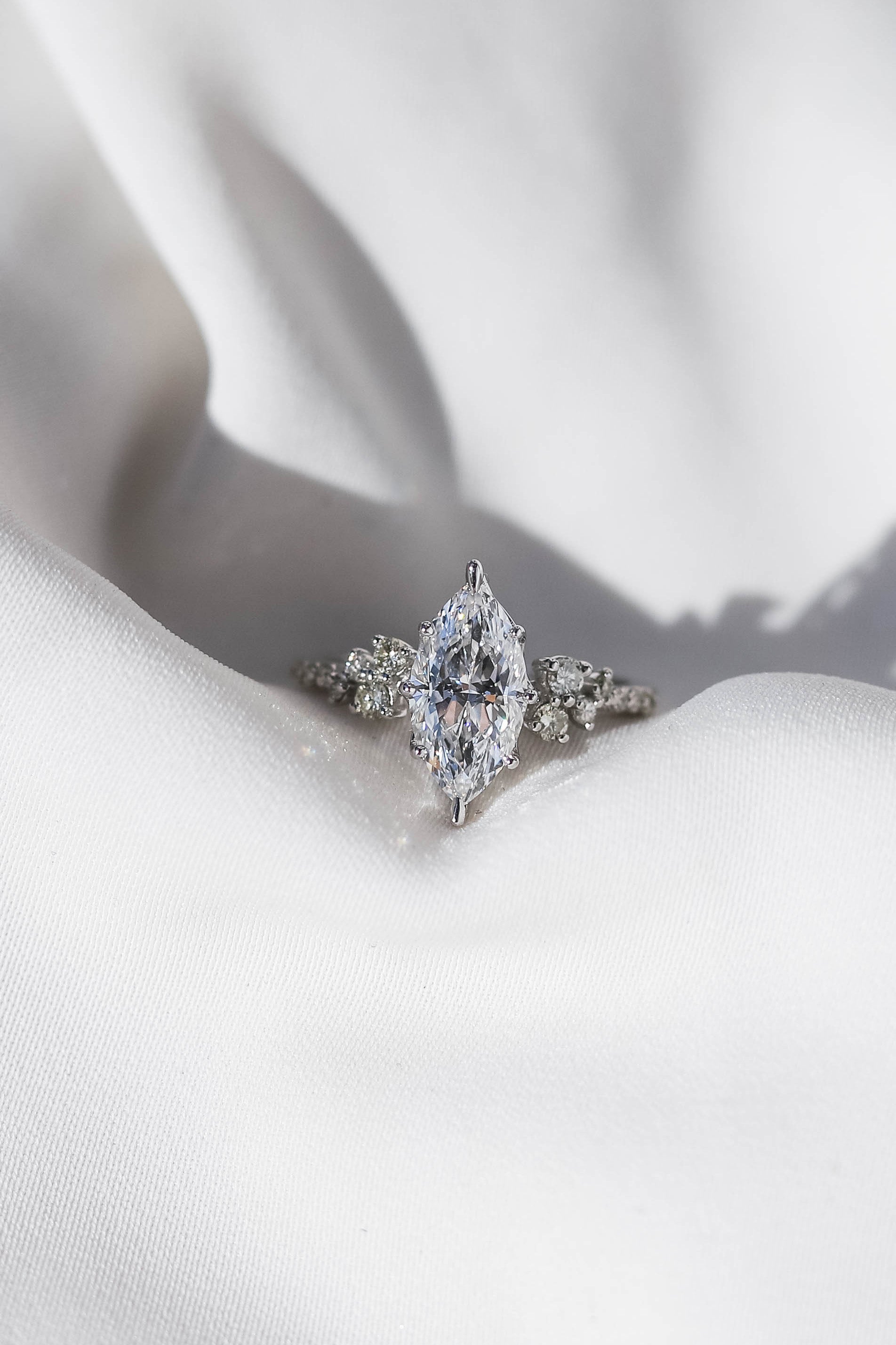 2 CT Round Three Stones Lab Grown Diamond Engagement Ring