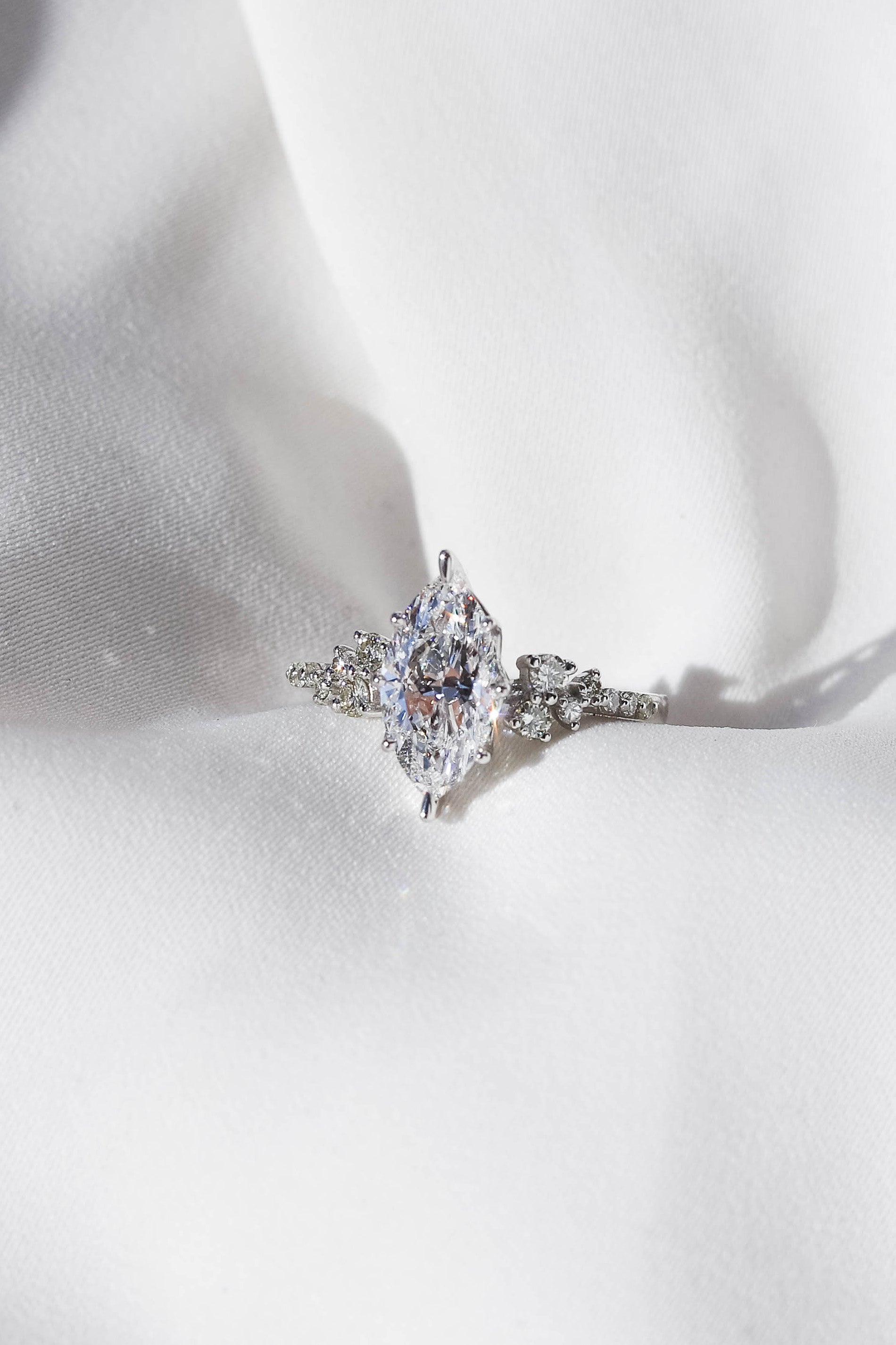 2 CT Round Three Stones Lab Grown Diamond Engagement Ring