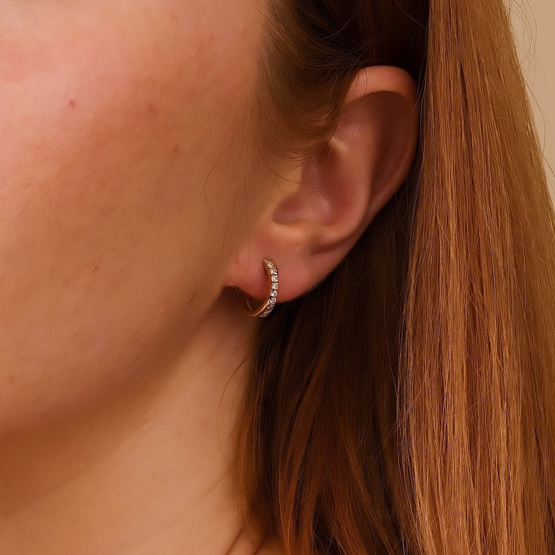 1.0 CT Round Bezel Solitaire Lab Grown Diamond Earrings