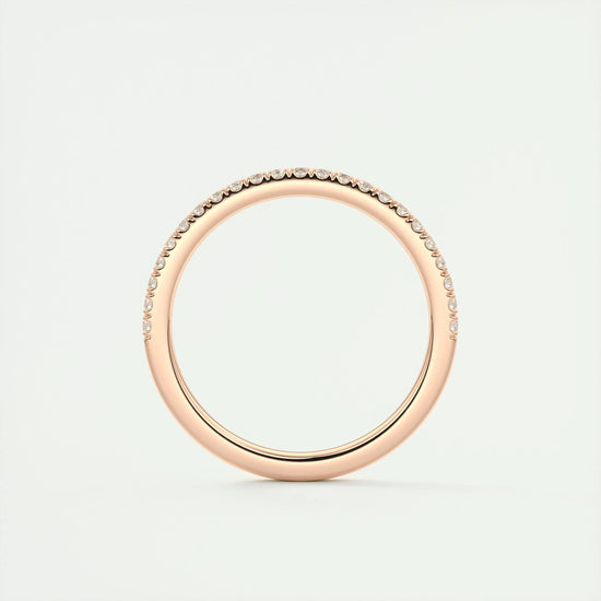 0.18 CT Round Half Eternity CVD EF/VVS Diamond Wedding Band 21