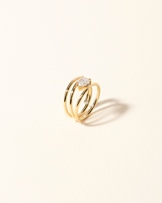 2 CT Round Three Stones Lab Grown Diamond Engagement Ring