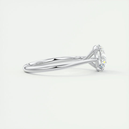 2 CT Round Solitaire CVD F/VS1 Diamond Engagement Ring 2