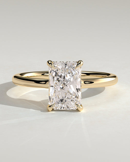 Round Halo, Pave & Split Shank Engagement Ring – 1.93 CT Lab Grown Diamond