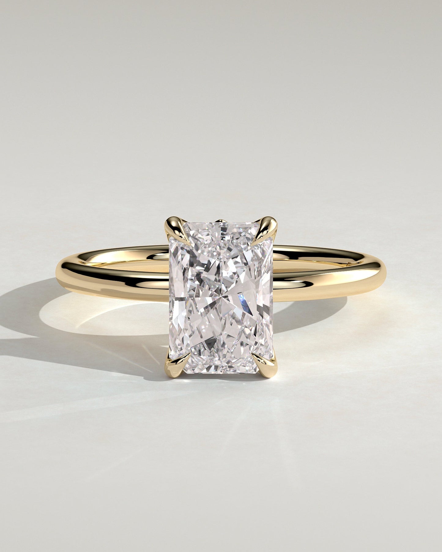 Round Halo, Pave & Split Shank Engagement Ring – 1.93 CT Lab Grown Diamond