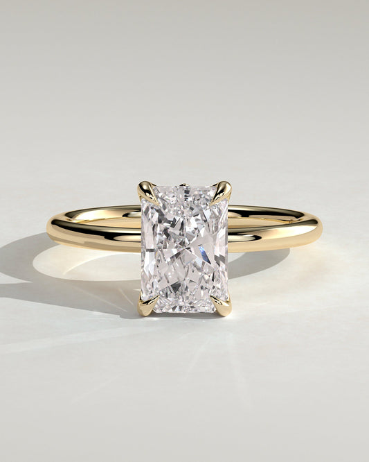 Round Halo, Pave & Split Shank Engagement Ring – 1.93 CT Lab Grown Diamond