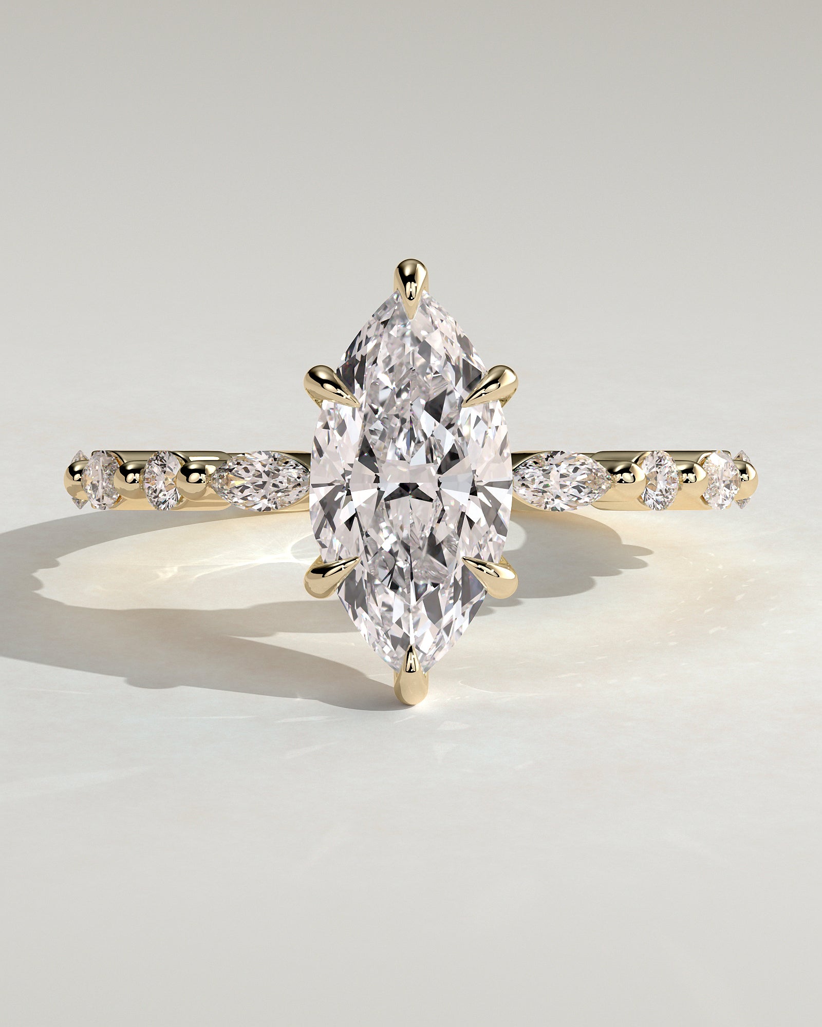 Round Halo, Pave & Split Shank Engagement Ring – 1.93 CT Lab Grown Diamond