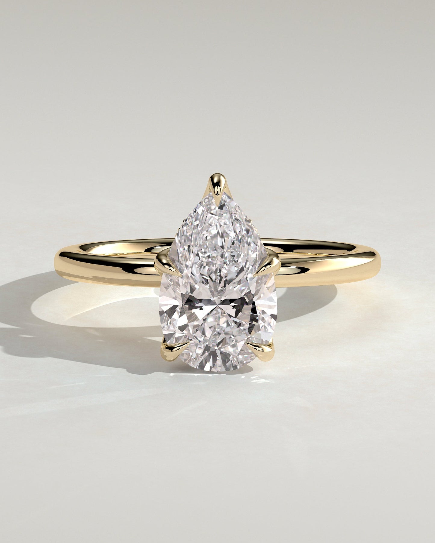 Round Halo, Pave & Split Shank Engagement Ring – 1.93 CT Lab Grown Diamond