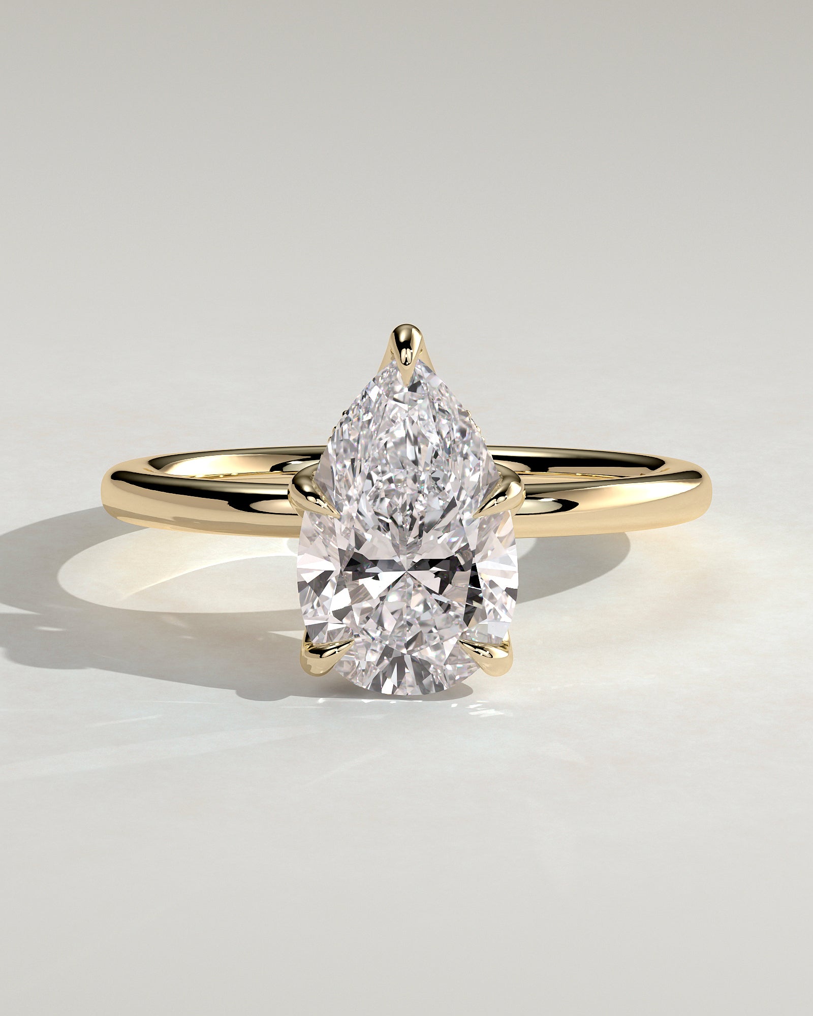 Round Halo, Pave & Split Shank Engagement Ring – 1.93 CT Lab Grown Diamond