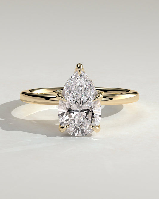 Round Halo, Pave & Split Shank Engagement Ring – 1.93 CT Lab Grown Diamond