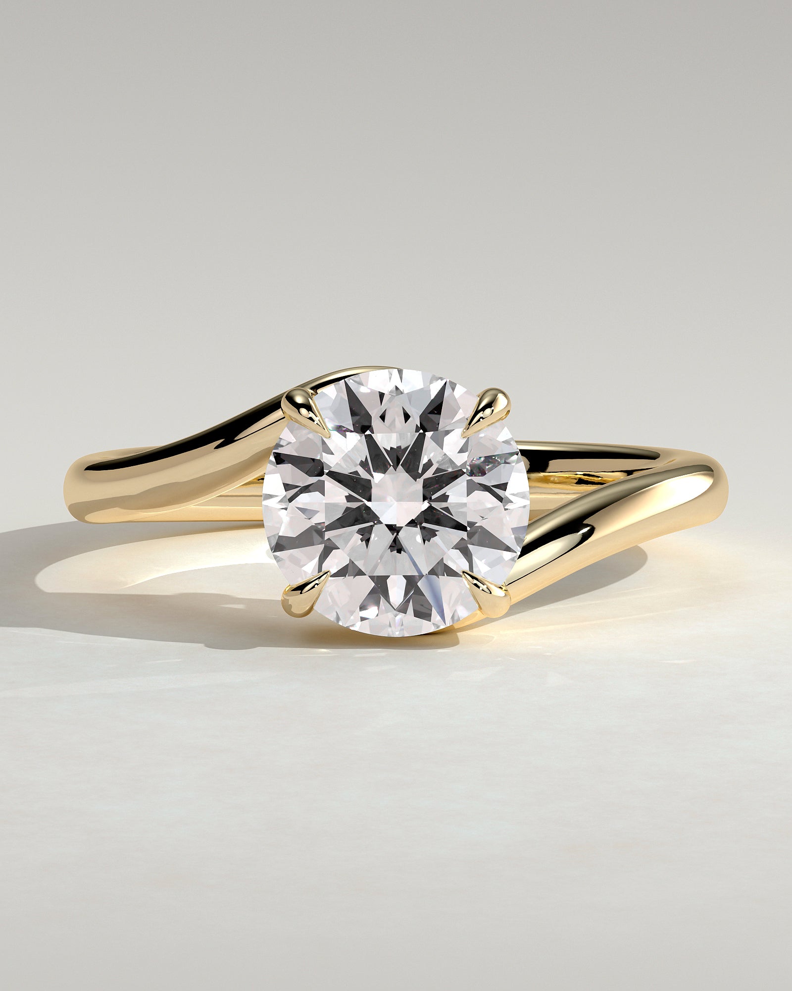 Round Halo, Pave & Split Shank Engagement Ring – 1.93 CT Lab Grown Diamond