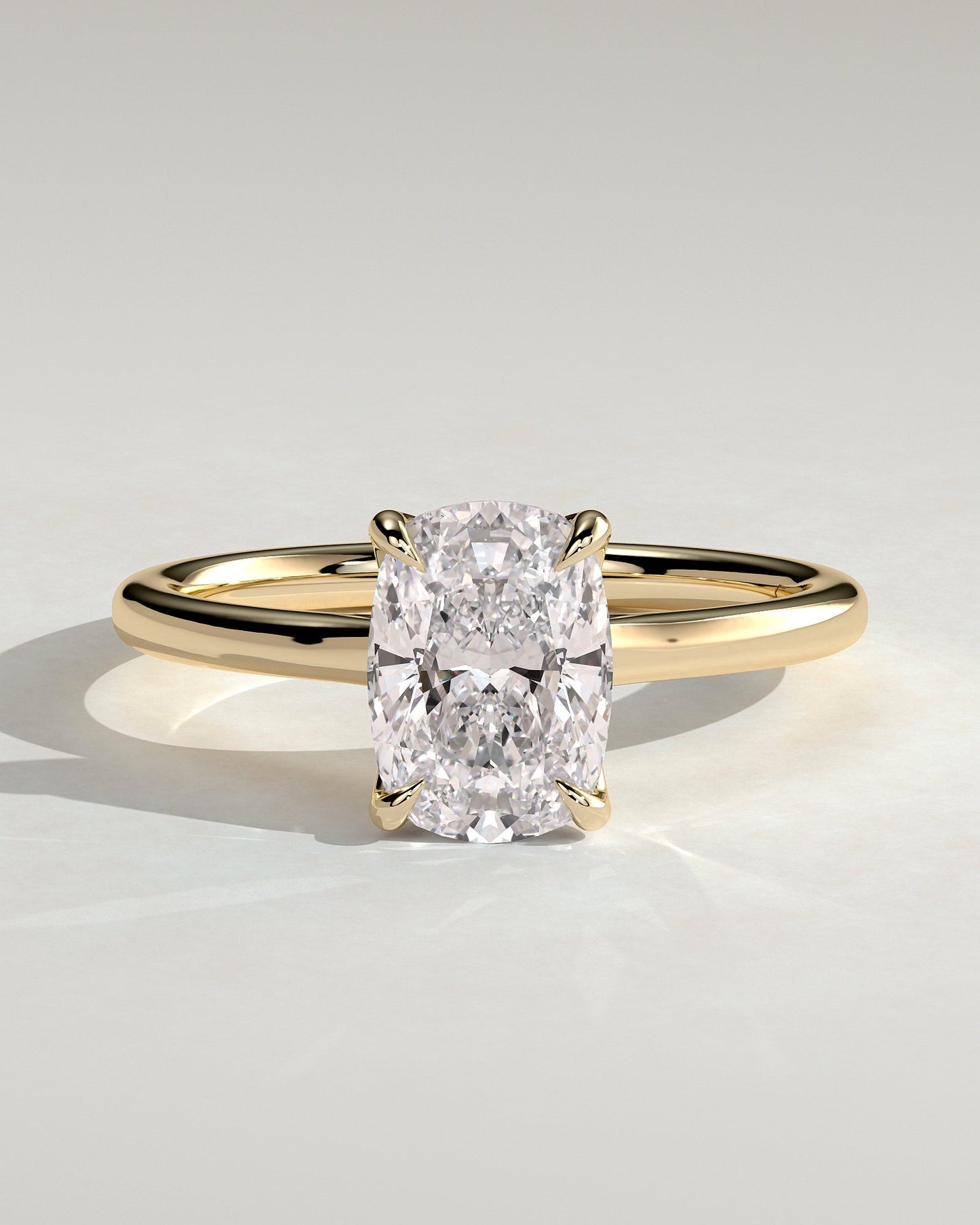 Round Halo, Pave & Split Shank Engagement Ring – 1.93 CT Lab Grown Diamond