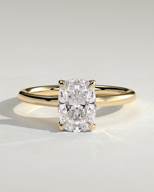 Round Halo, Pave & Split Shank Engagement Ring – 1.93 CT Lab Grown Diamond