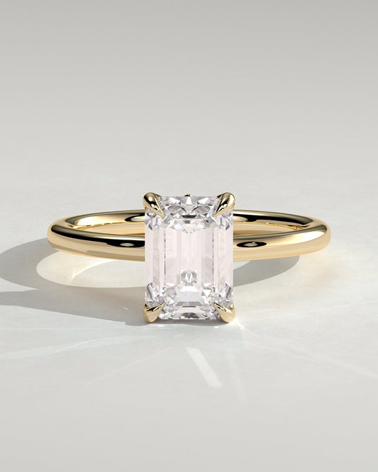 Round Halo, Pave & Split Shank Engagement Ring – 1.93 CT Lab Grown Diamond