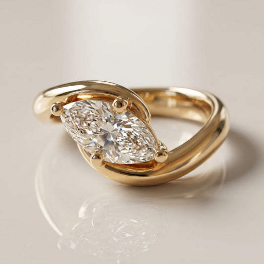 Oval Solitaire Engagement Ring – 2 CT Lab Grown Diamond
