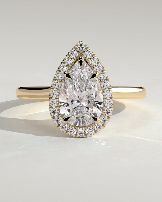 Round Halo, Pave & Split Shank Engagement Ring – 1.93 CT Lab Grown Diamond