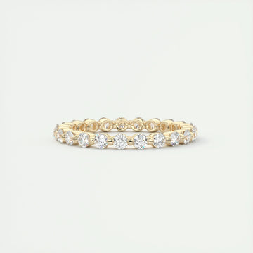 0.69 CT Round Full Eternity CVD EF/VVS Diamond Wedding Band 6