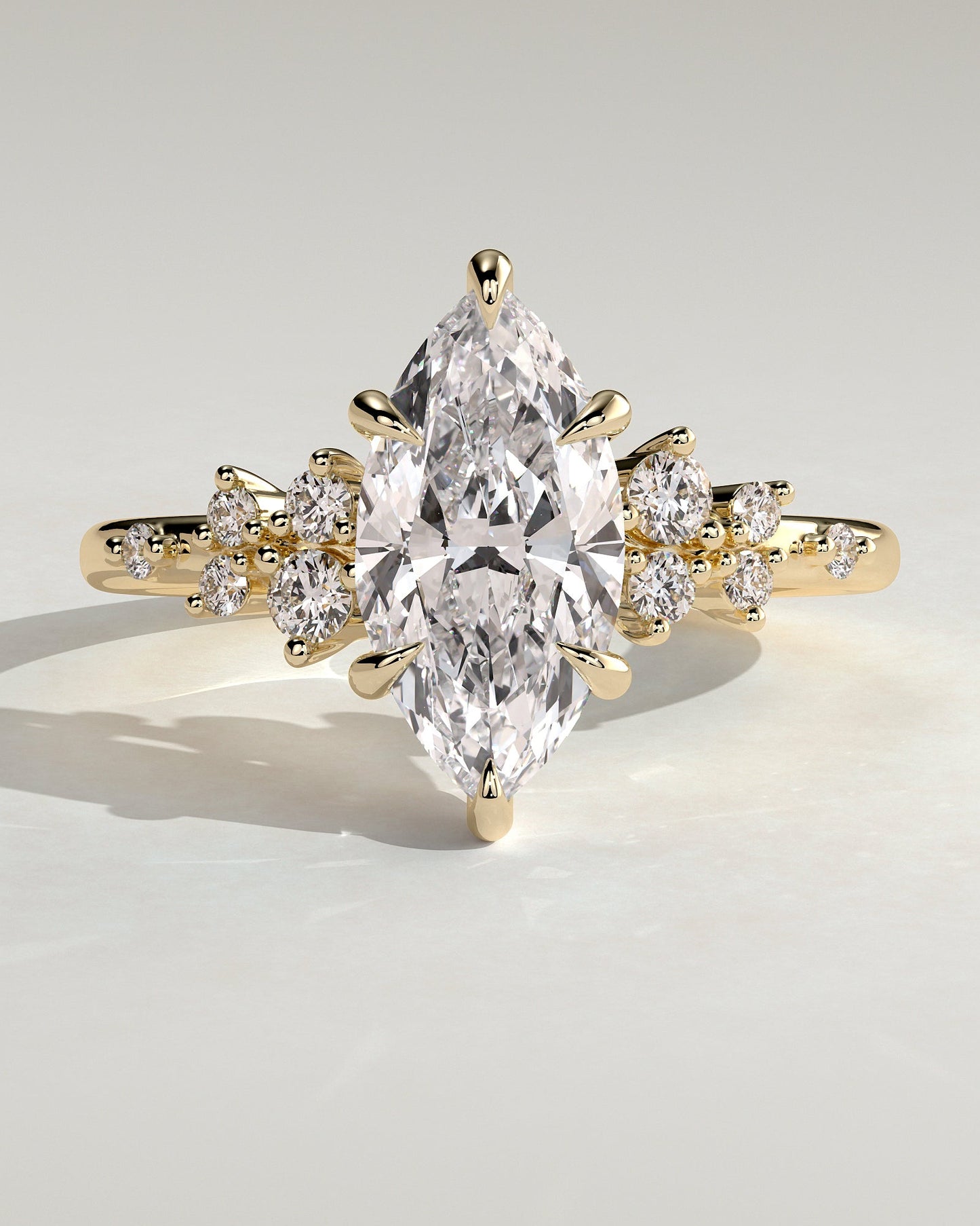 Round Halo, Pave & Split Shank Engagement Ring – 1.93 CT Lab Grown Diamond