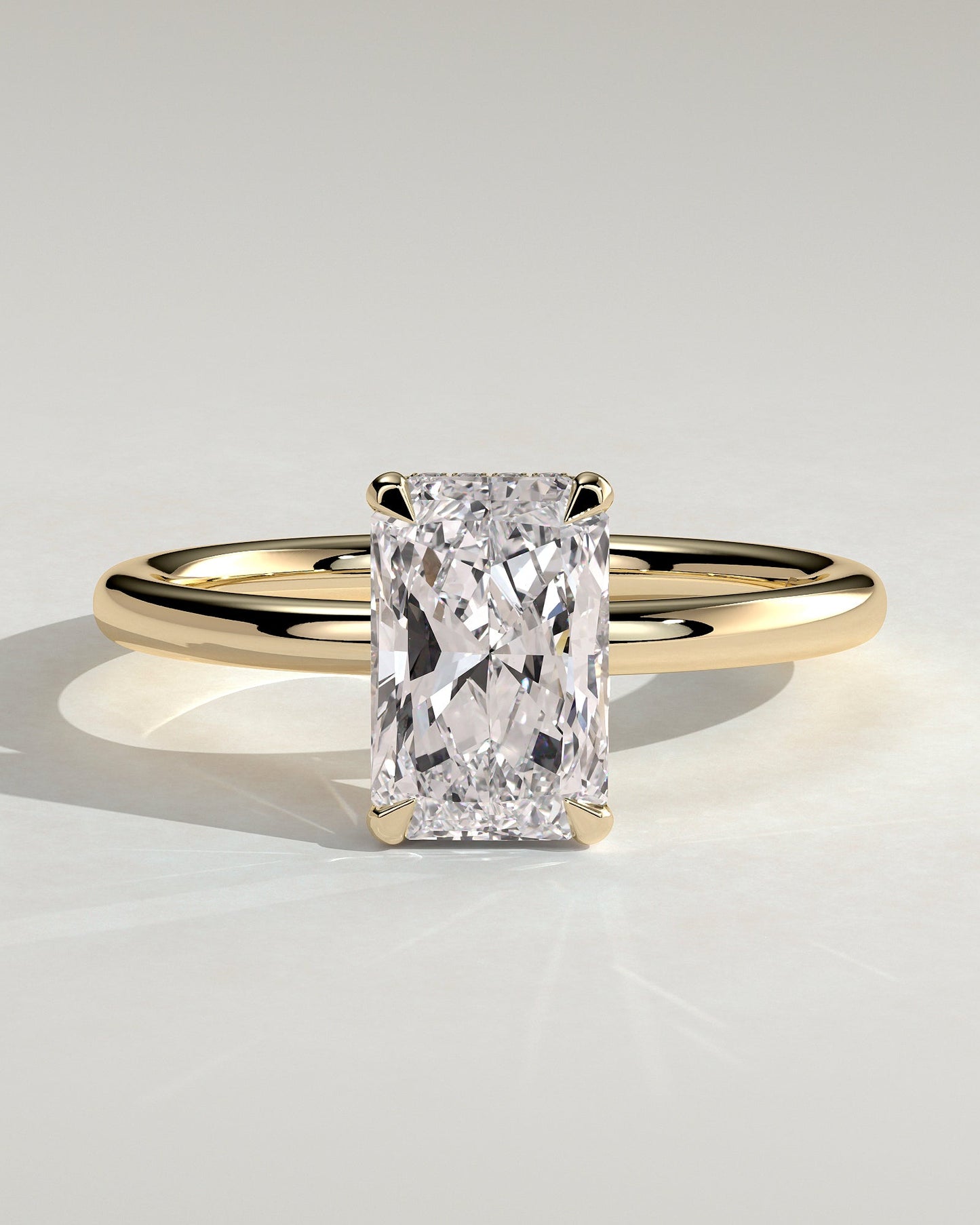 Round Halo, Pave & Split Shank Engagement Ring – 1.93 CT Lab Grown Diamond