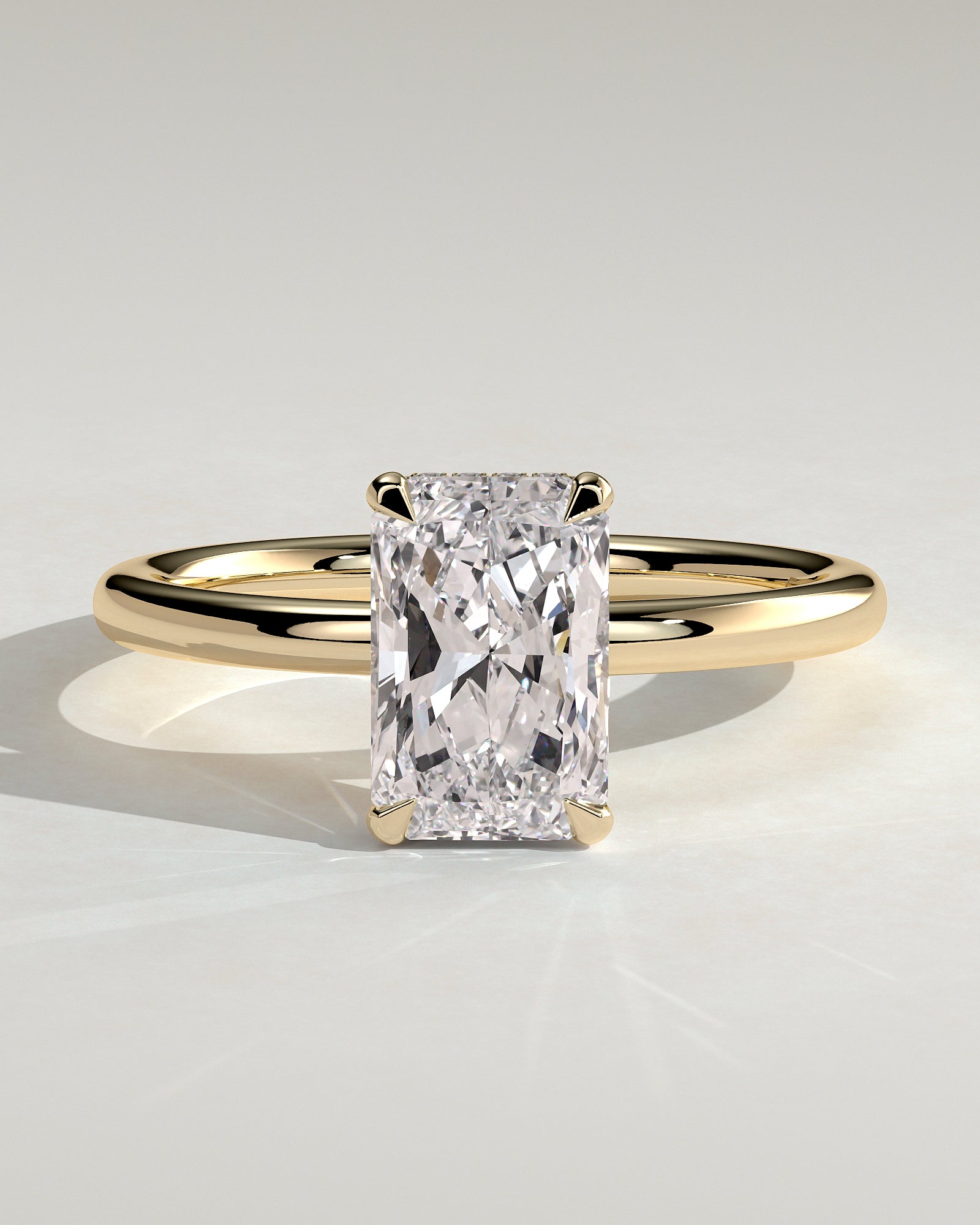 Round Halo, Pave & Split Shank Engagement Ring – 1.93 CT Lab Grown Diamond