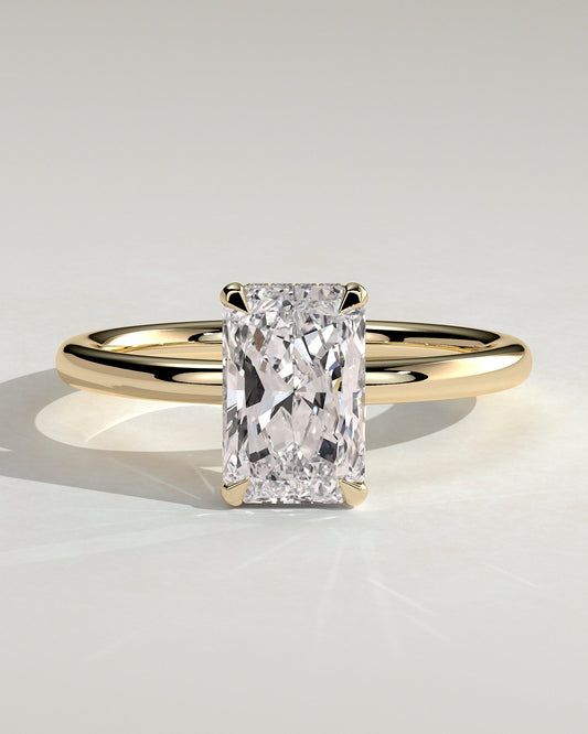 Round Halo, Pave & Split Shank Engagement Ring – 1.93 CT Lab Grown Diamond