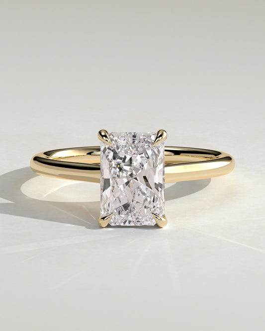 Round Halo, Pave & Split Shank Engagement Ring – 1.93 CT Lab Grown Diamond