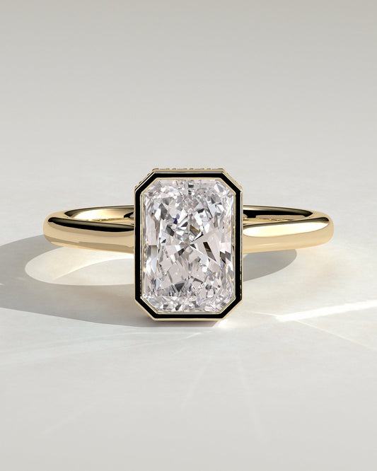Round Halo, Pave & Split Shank Engagement Ring – 1.93 CT Lab Grown Diamond
