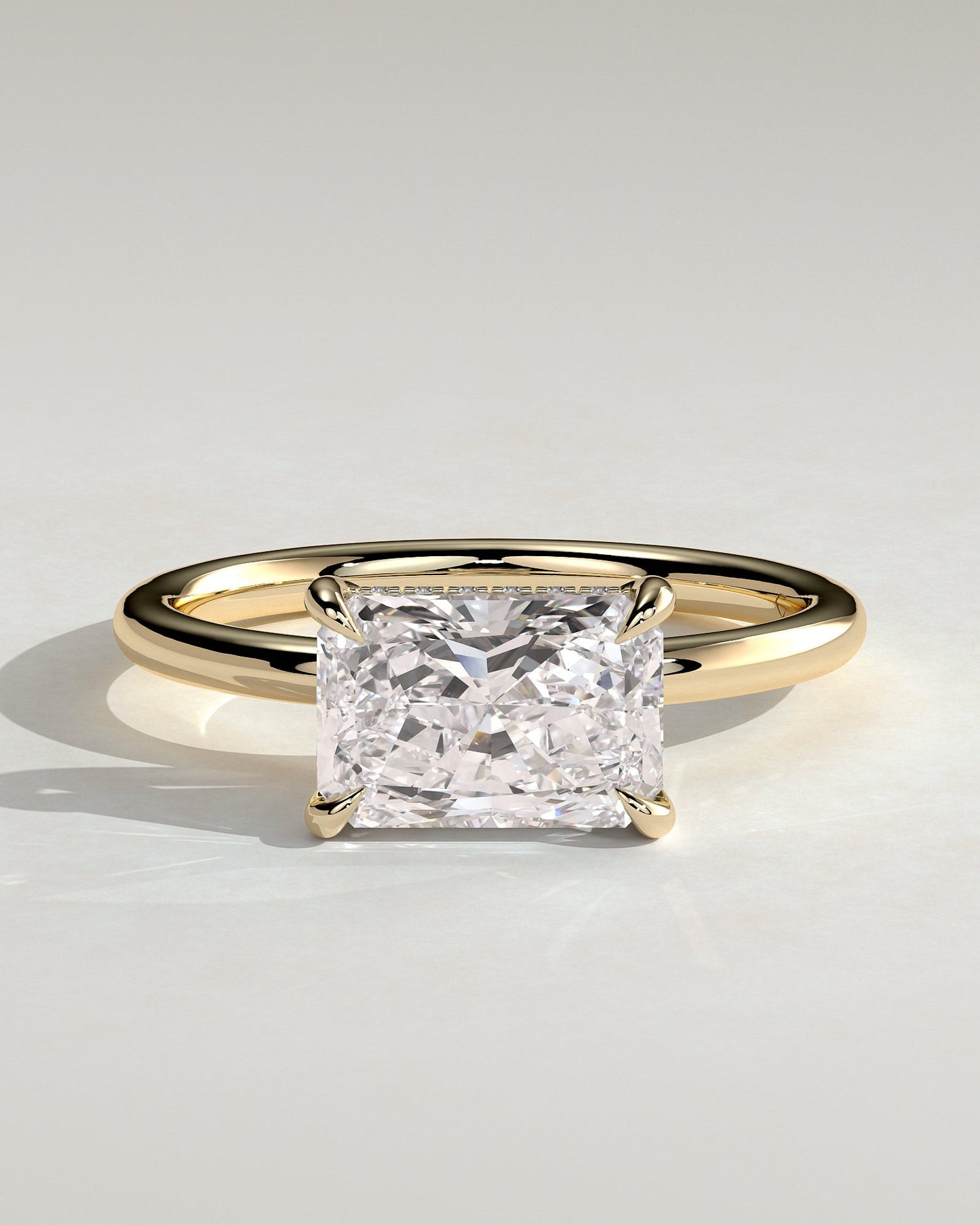 Round Halo, Pave & Split Shank Engagement Ring – 1.93 CT Lab Grown Diamond