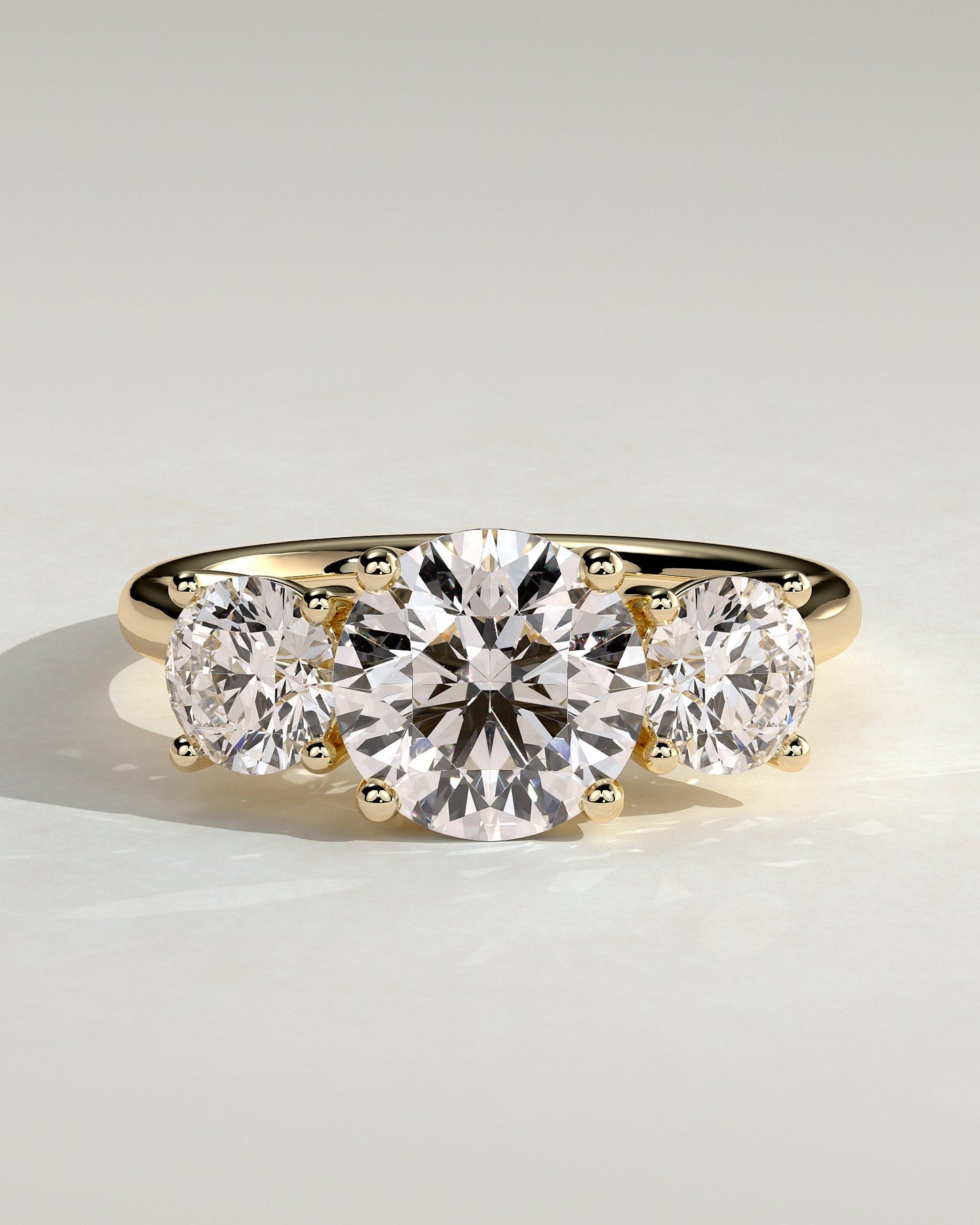 Round Halo, Pave & Split Shank Engagement Ring – 1.93 CT Lab Grown Diamond