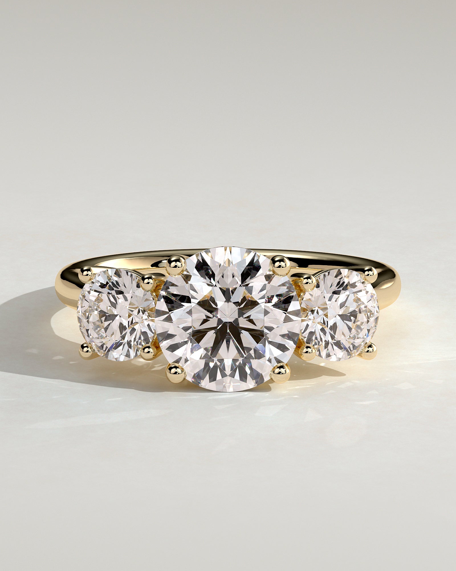 Round Halo, Pave & Split Shank Engagement Ring – 1.93 CT Lab Grown Diamond