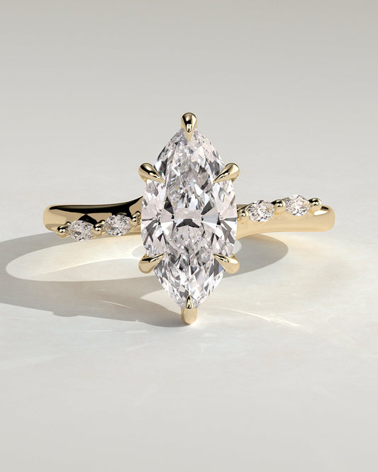Round Halo, Pave & Split Shank Engagement Ring – 1.93 CT Lab Grown Diamond