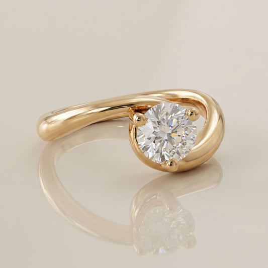 Oval Solitaire Engagement Ring – 2 CT Lab Grown Diamond