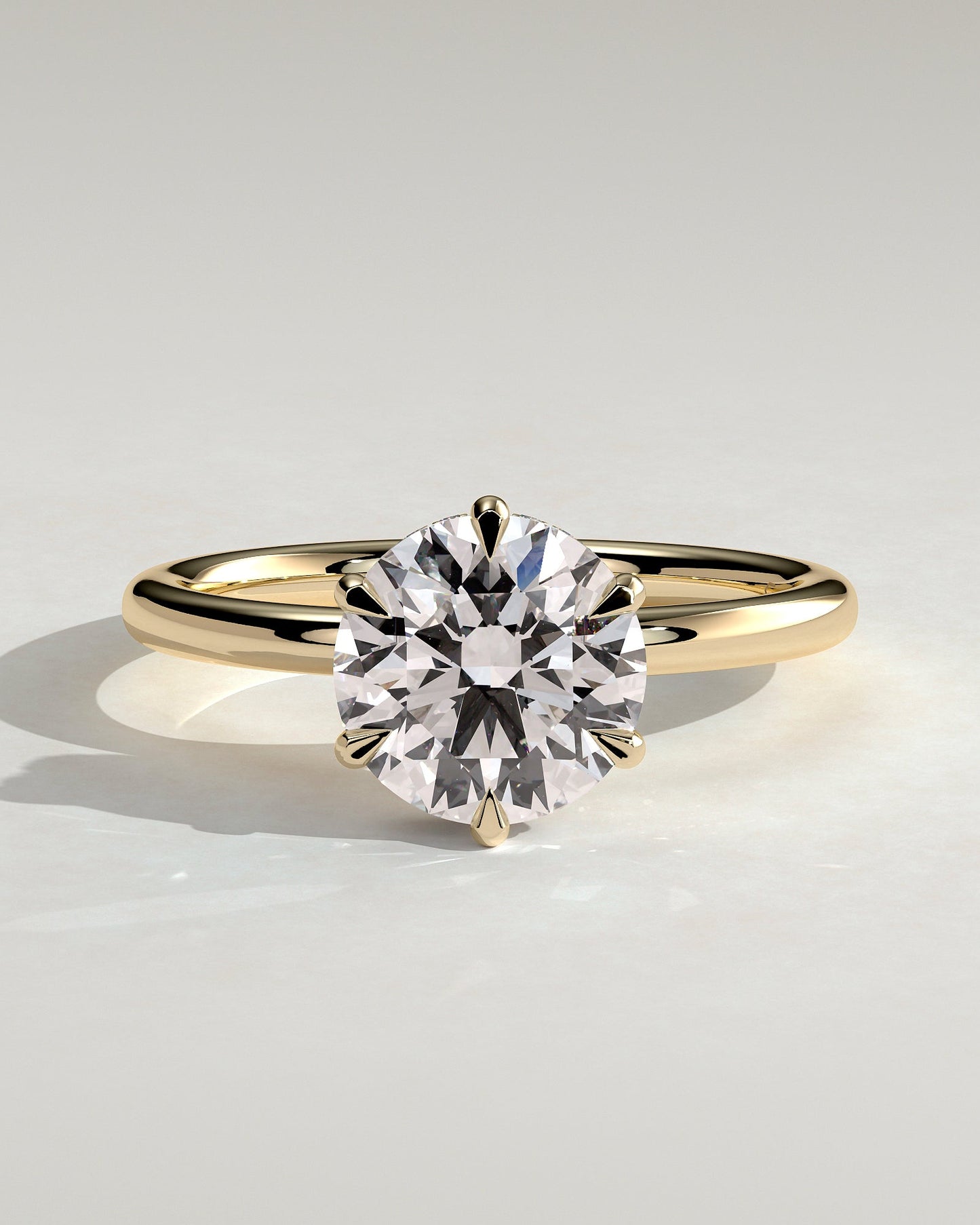Round Halo, Pave & Split Shank Engagement Ring – 1.93 CT Lab Grown Diamond