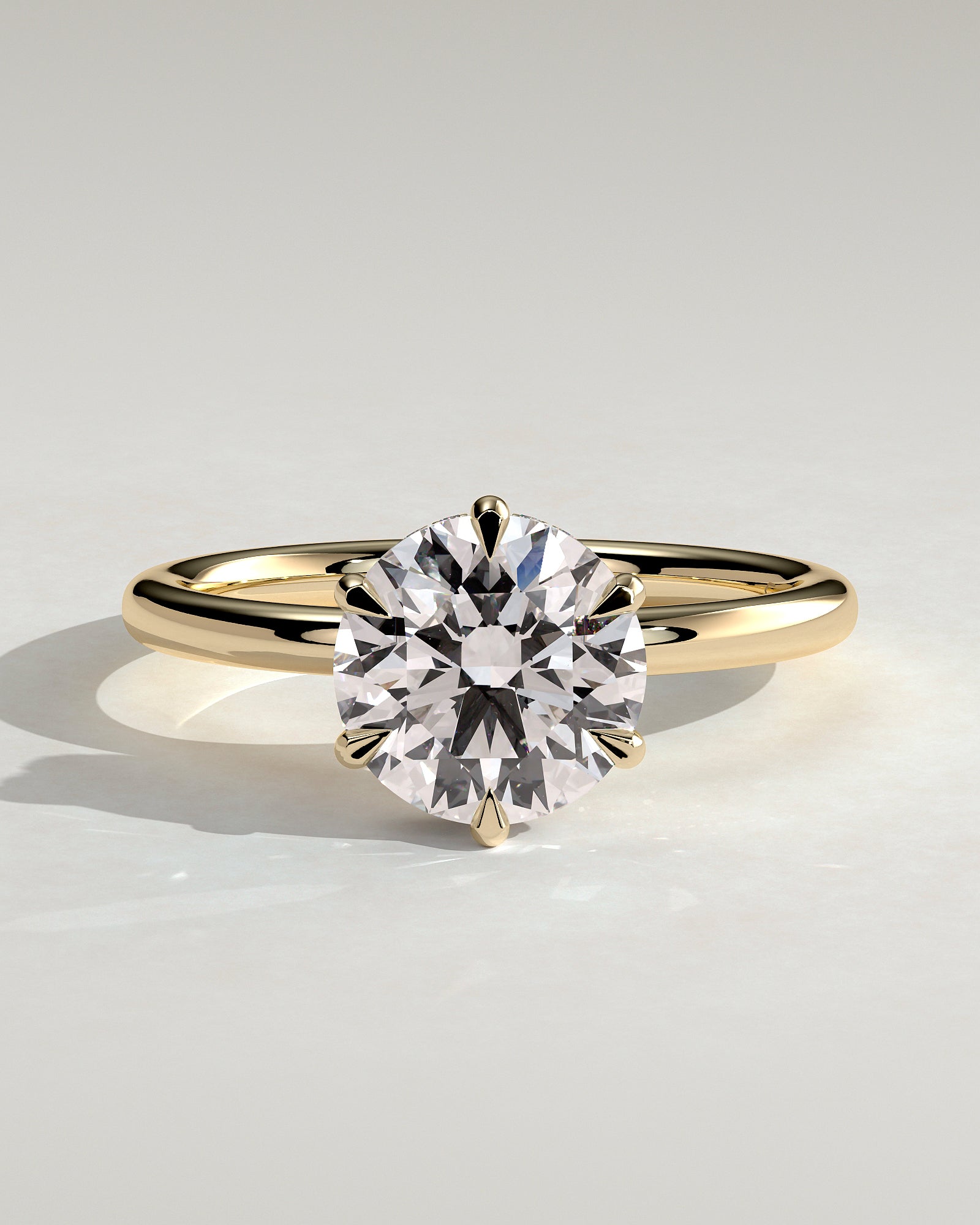 Round Halo, Pave & Split Shank Engagement Ring – 1.93 CT Lab Grown Diamond