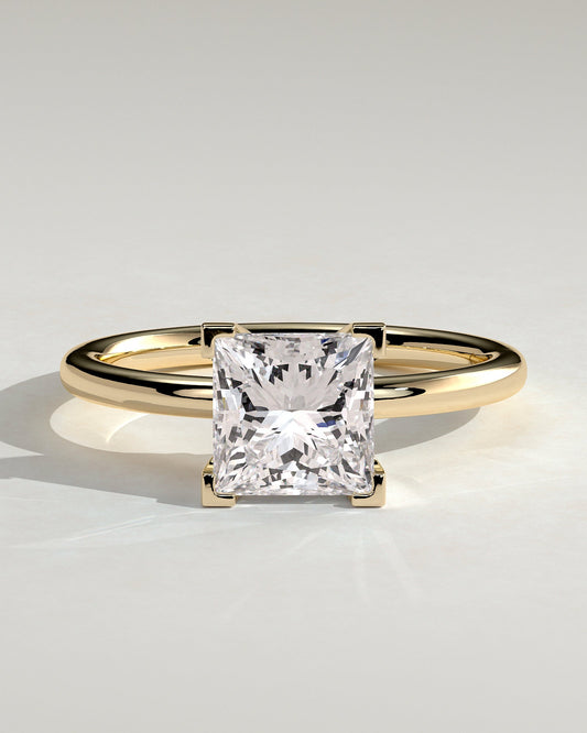 Round Halo, Pave & Split Shank Engagement Ring – 1.93 CT Lab Grown Diamond