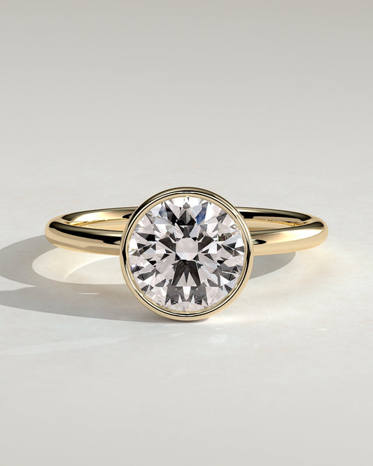 Round Halo, Pave & Split Shank Engagement Ring – 1.93 CT Lab Grown Diamond