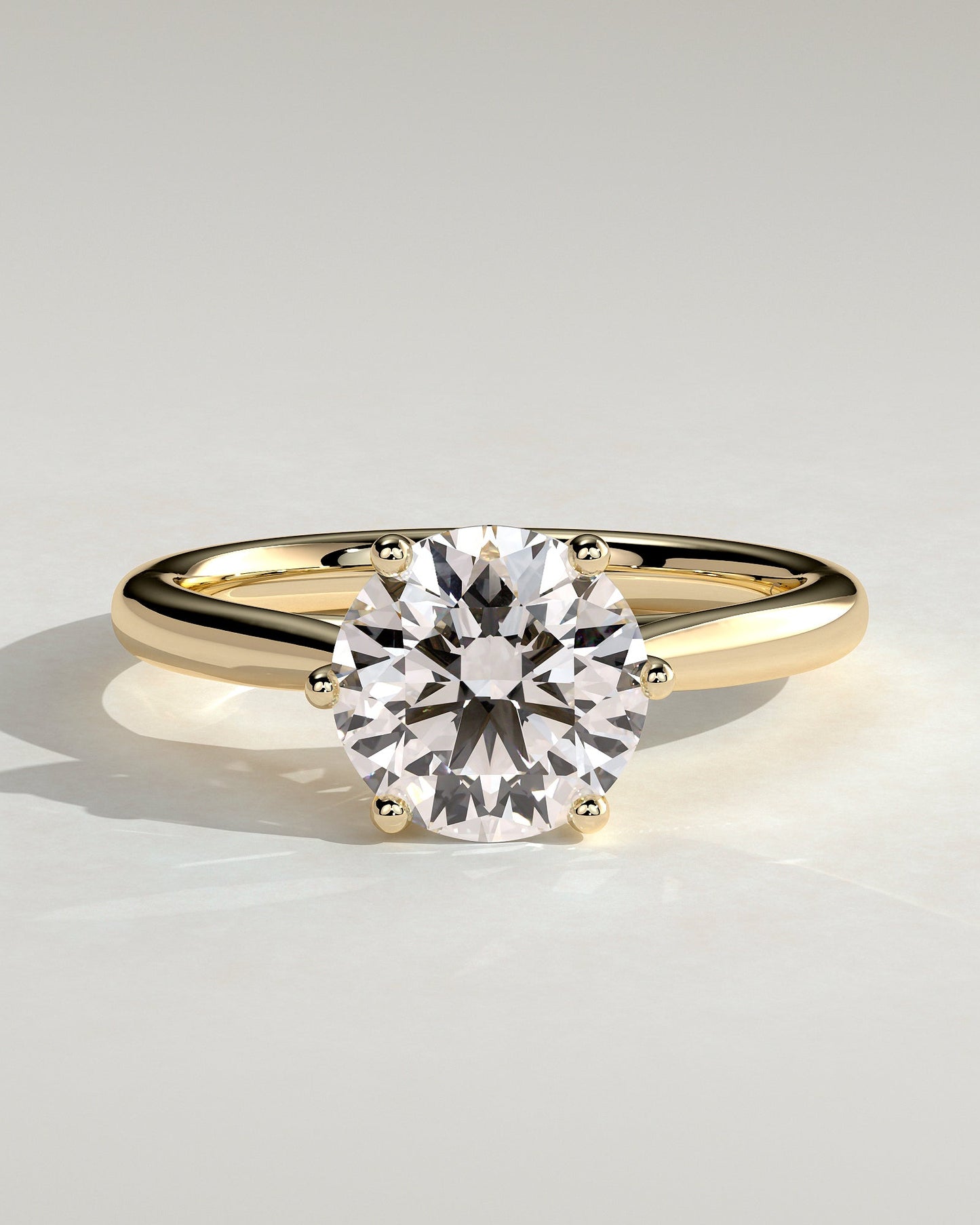 Round Halo, Pave & Split Shank Engagement Ring – 1.93 CT Lab Grown Diamond