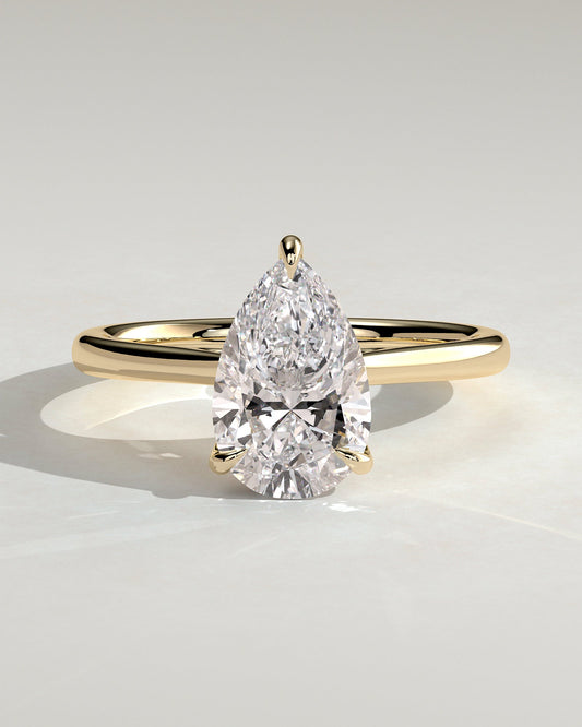 Round Halo, Pave & Split Shank Engagement Ring – 1.93 CT Lab Grown Diamond