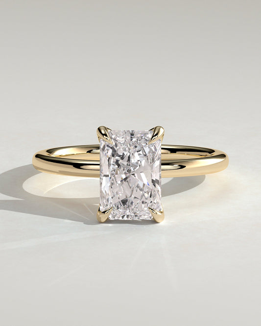 Round Halo, Pave & Split Shank Engagement Ring – 1.93 CT Lab Grown Diamond