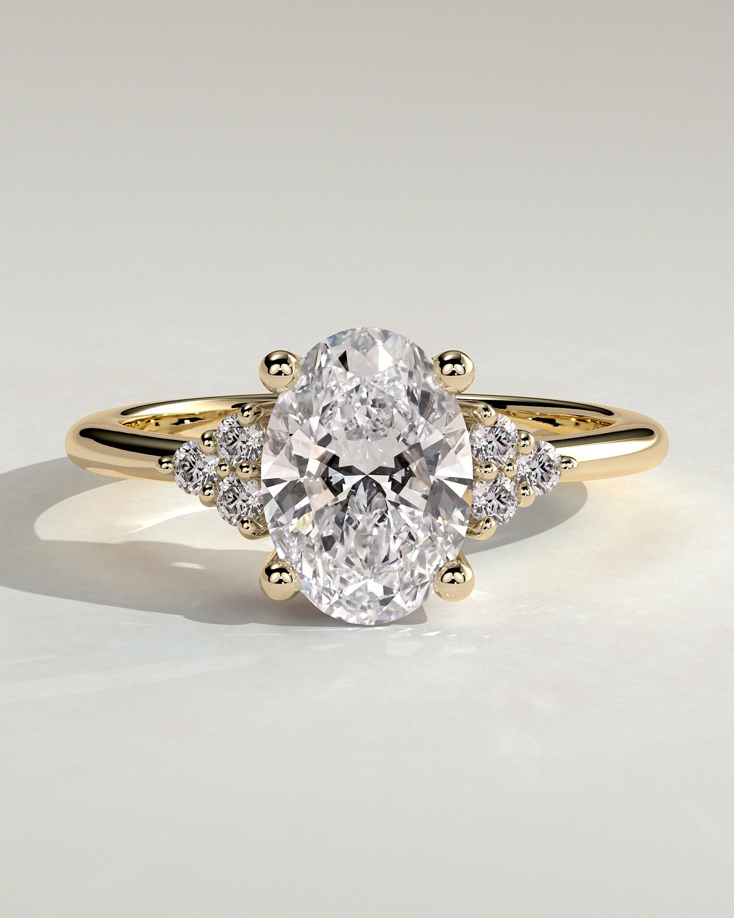 Round Halo, Pave & Split Shank Engagement Ring – 1.93 CT Lab Grown Diamond
