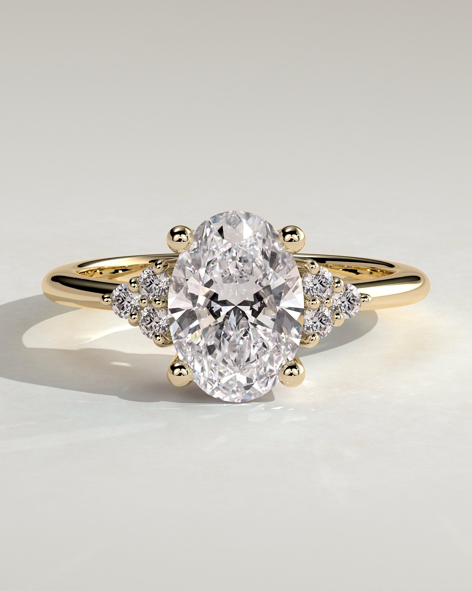 Round Halo, Pave & Split Shank Engagement Ring – 1.93 CT Lab Grown Diamond
