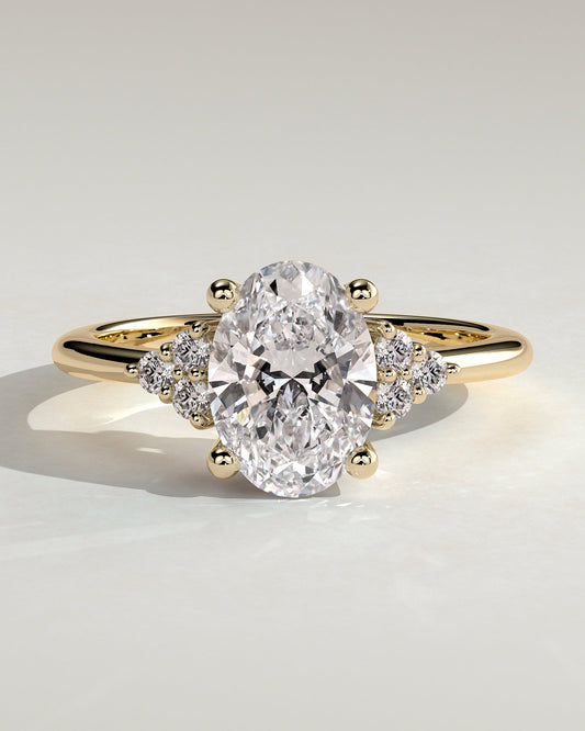 Round Halo, Pave & Split Shank Engagement Ring – 1.93 CT Lab Grown Diamond