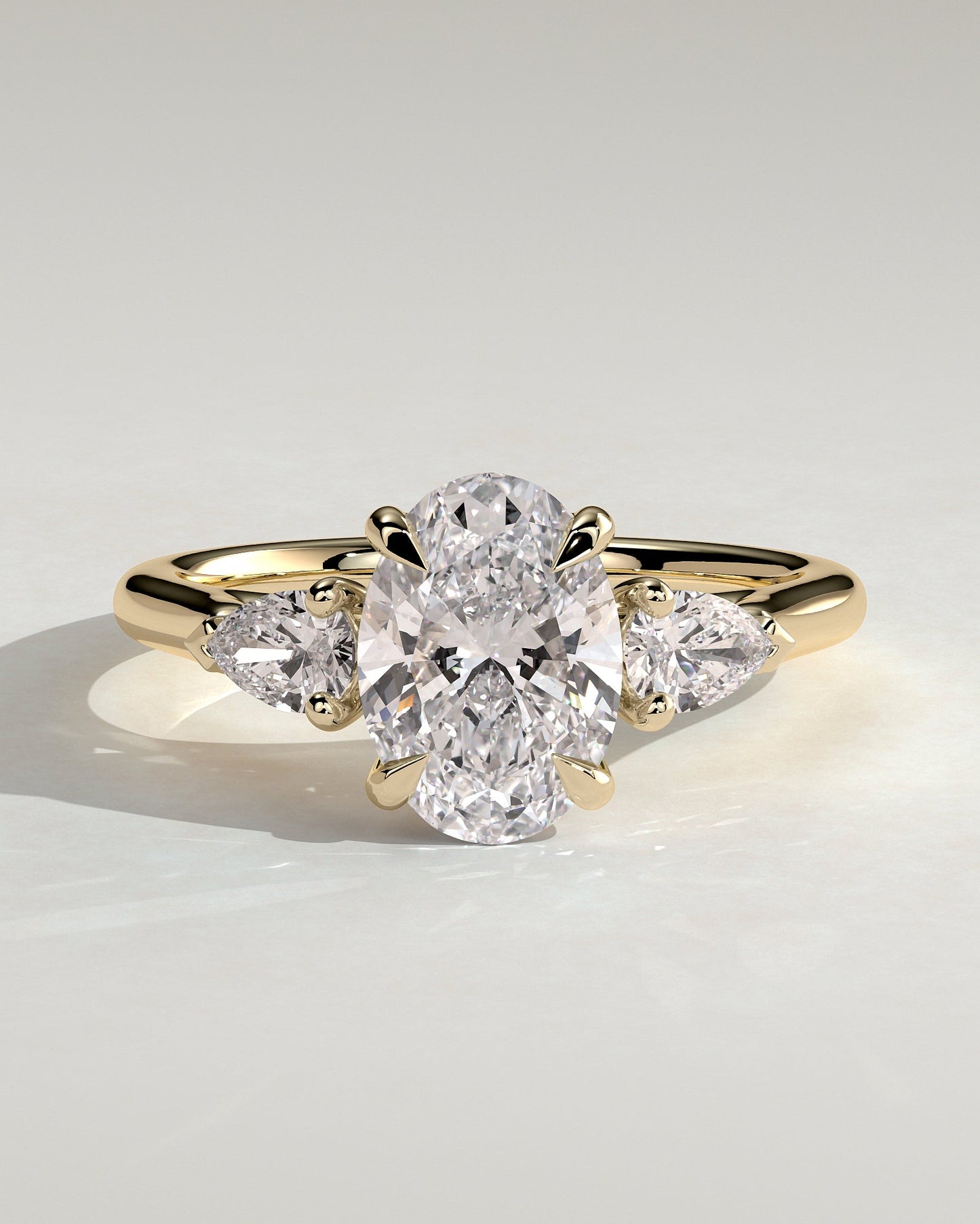 Round Halo, Pave & Split Shank Engagement Ring – 1.93 CT Lab Grown Diamond
