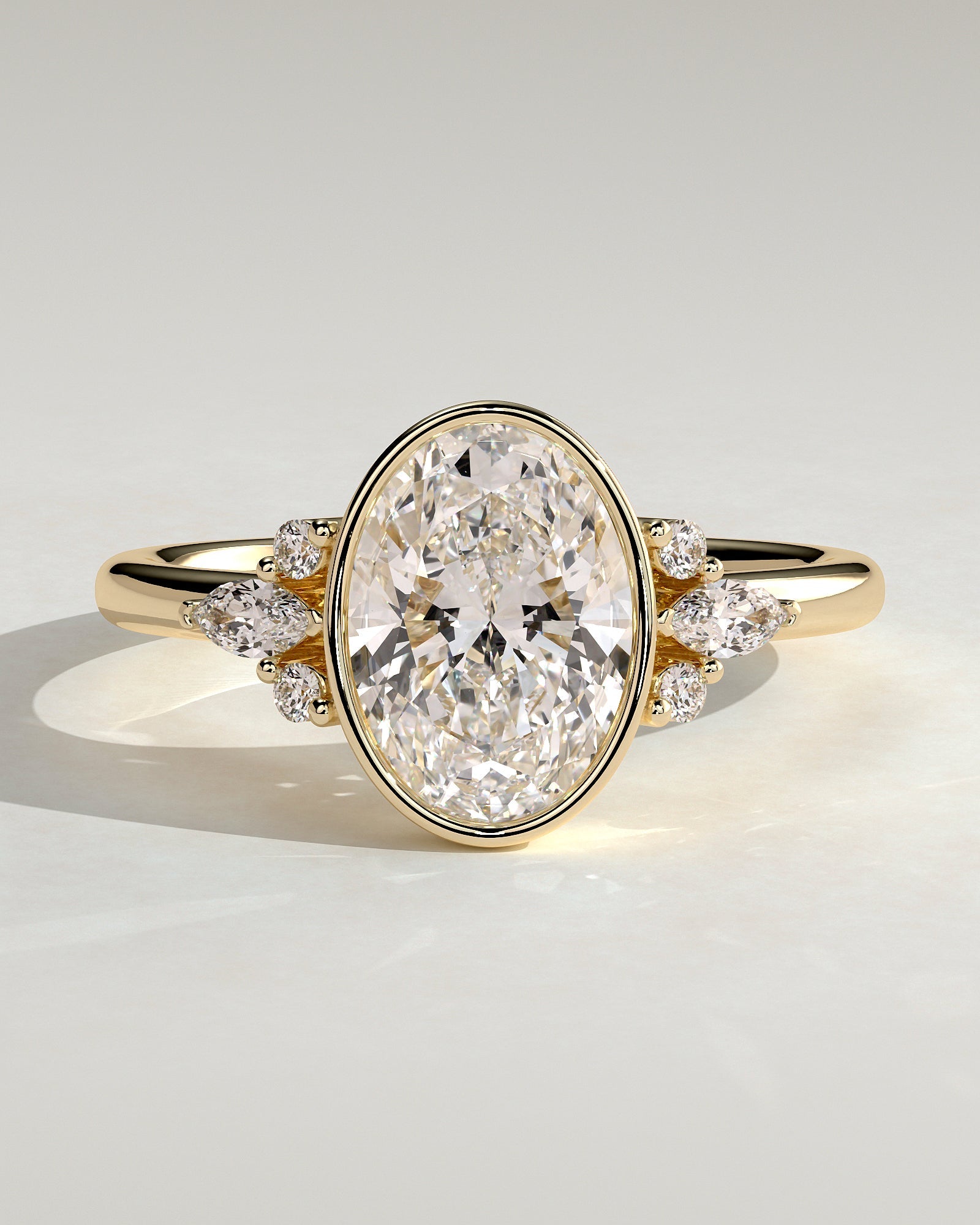 Round Halo, Pave & Split Shank Engagement Ring – 1.93 CT Lab Grown Diamond