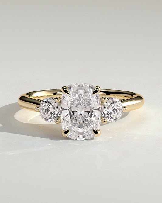 Round Halo, Pave & Split Shank Engagement Ring – 1.93 CT Lab Grown Diamond