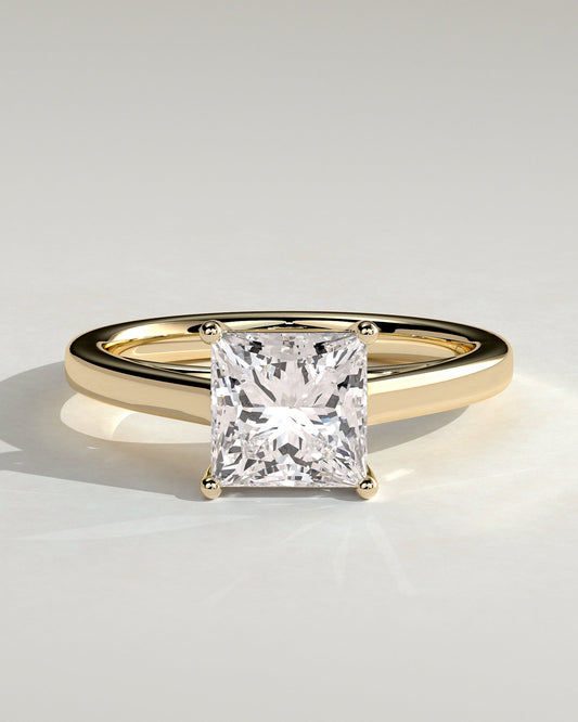 Round Halo, Pave & Split Shank Engagement Ring – 1.93 CT Lab Grown Diamond
