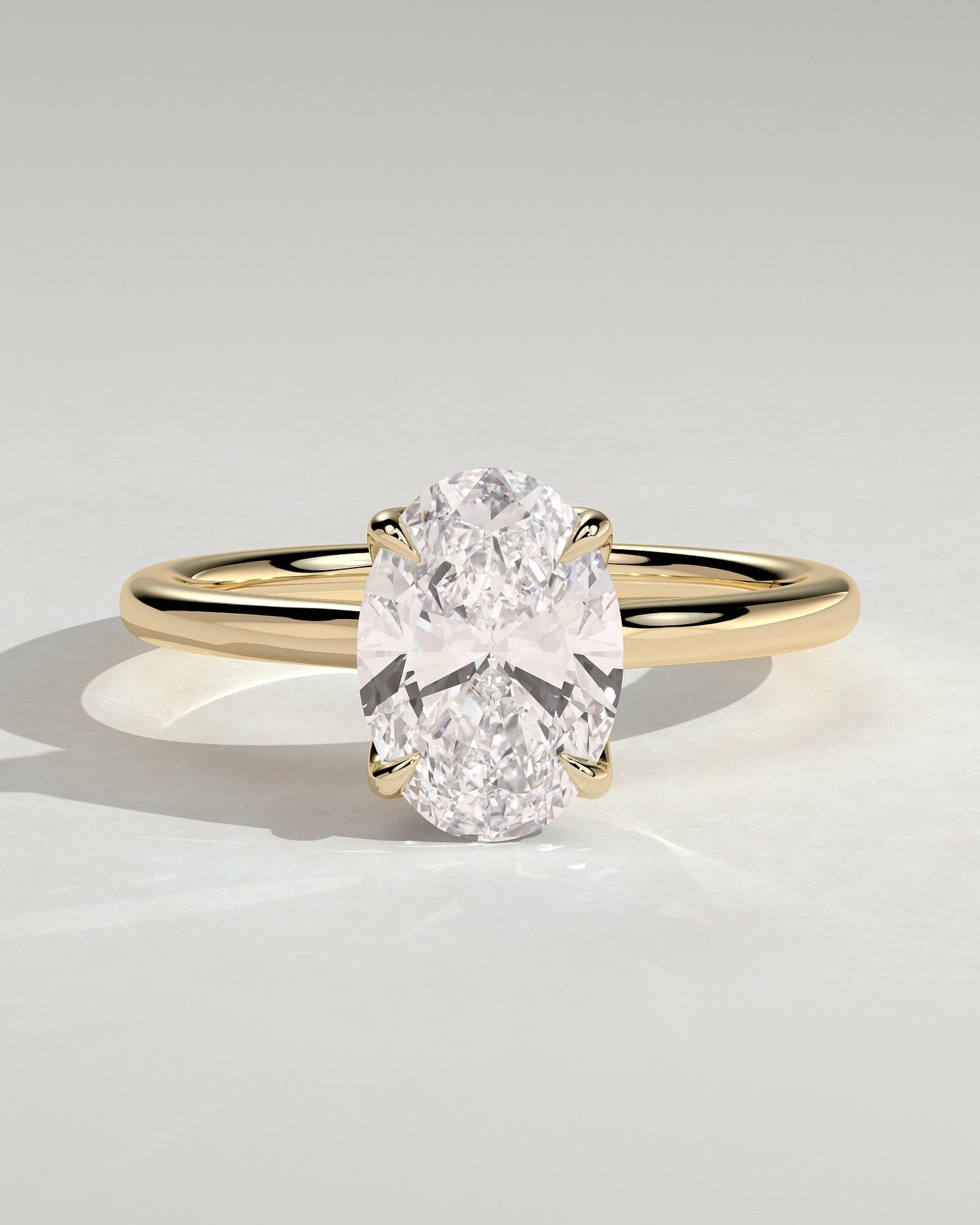Round Halo, Pave & Split Shank Engagement Ring – 1.93 CT Lab Grown Diamond