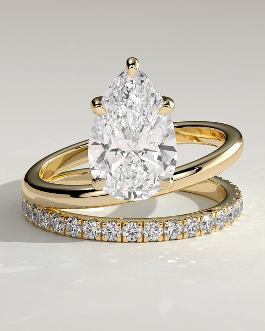 Round Halo, Pave & Split Shank Engagement Ring – 1.93 CT Lab Grown Diamond